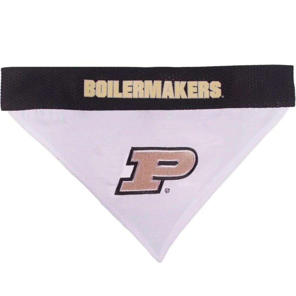 Pets First Collegiate Purdue Boilermakers‎ Reversible Dog Collar Bandana L / XL